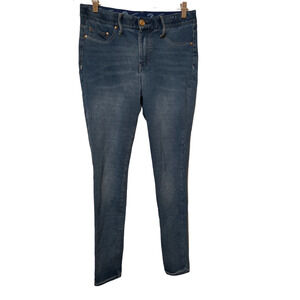 Seven7 Womens Jeggings Size 8 Blue Dark Wash Stretch Pockets Mid Rise Denim